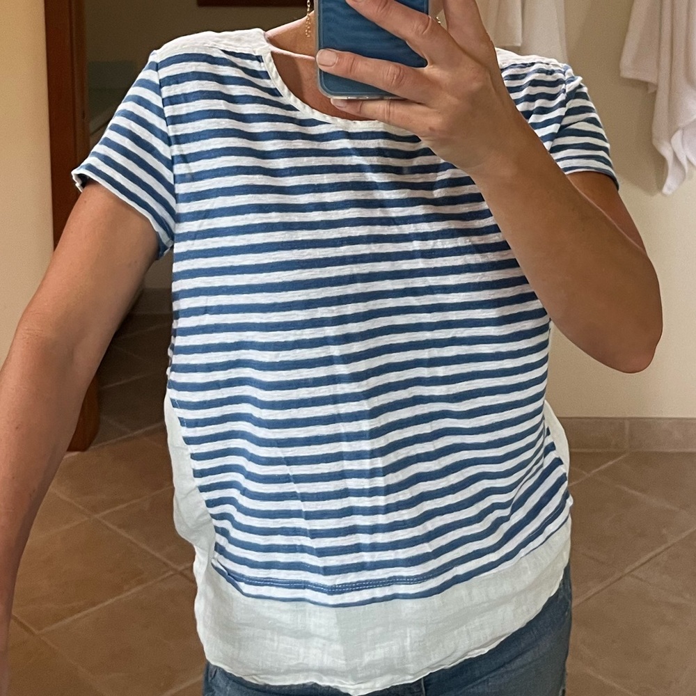 Cotton/Linen striped top